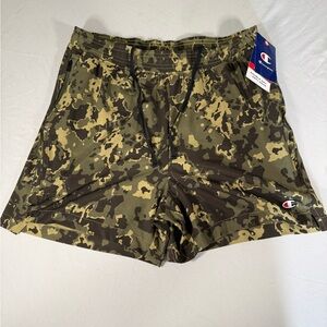 Champion Camo Running Shorts Mens Medium Lined 5” Inseam Gym Active NWT